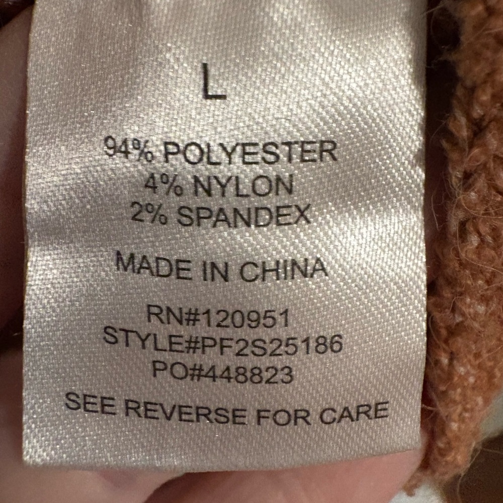 Cozy‎ Rust Sweater - Picture 4 of 6